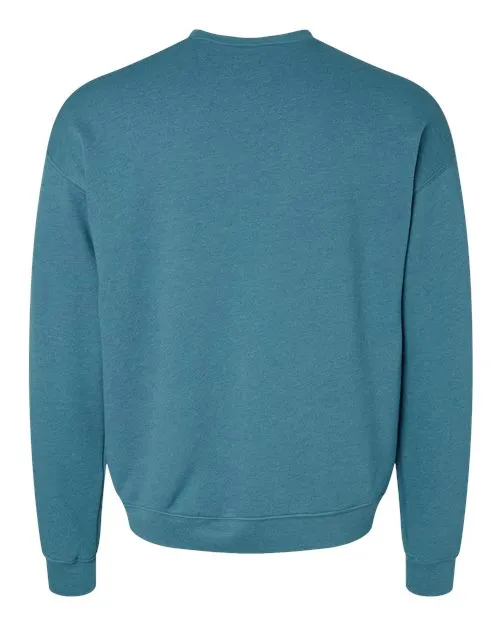 BELLA   CANVAS Sponge Fleece Drop Shoulder Crewneck Sweatshirt 3945 Dusty Blue